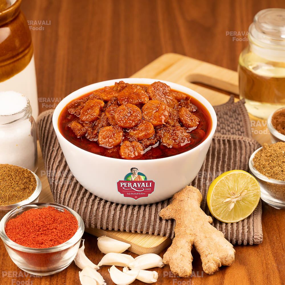 Prawns Pickle / Royyala Pachadi / Andhra Prawns Achar