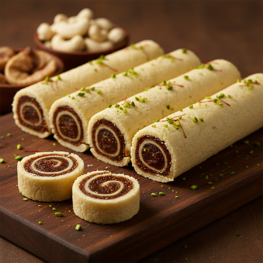 Cashew Anjeer Rolls