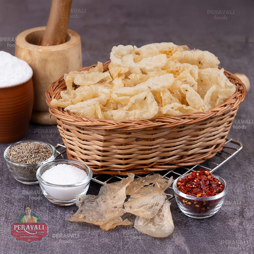 Biyyam Vadiyalu (Rice Fryums)