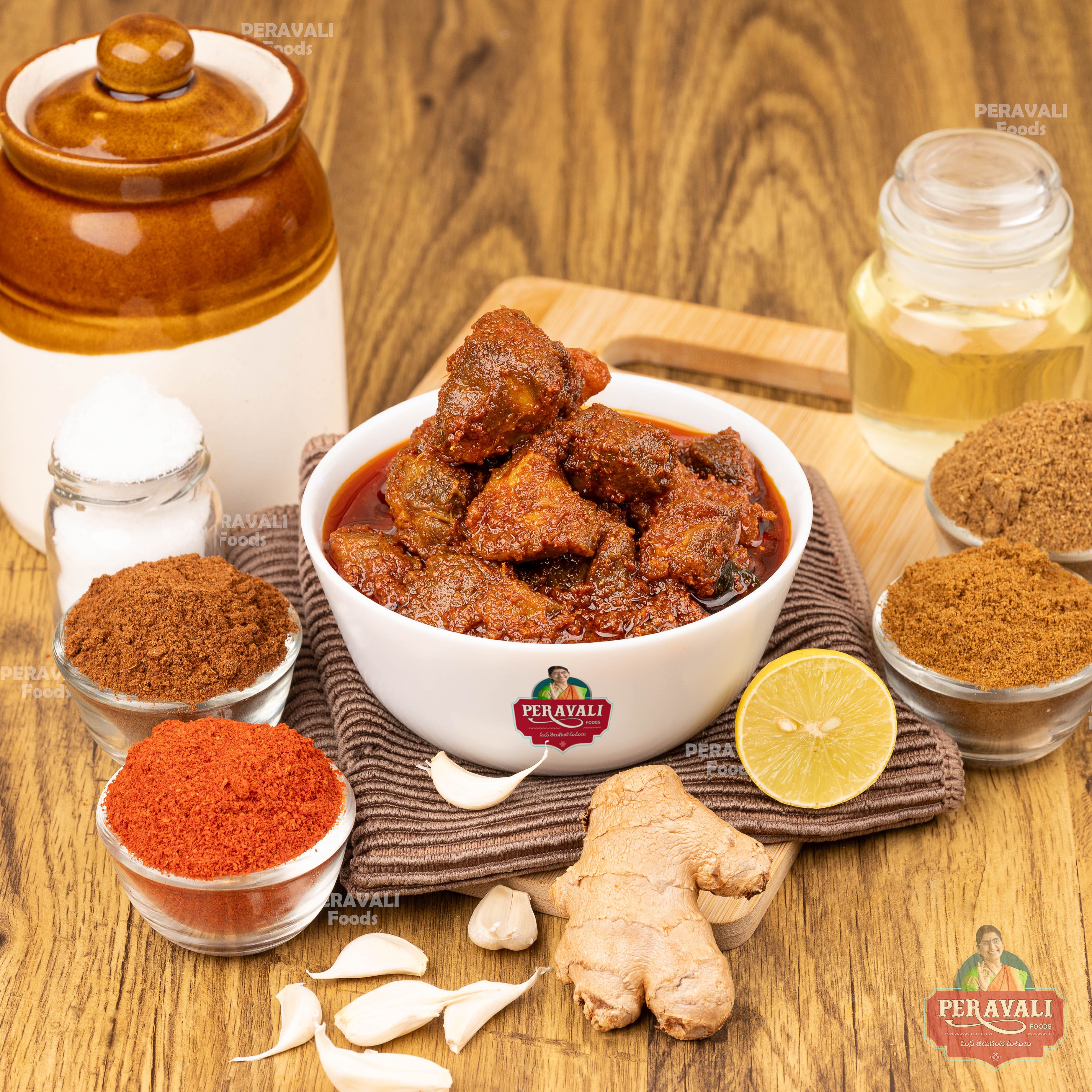 Mutton Boneless Pickle / Boneless Mamsam Achar