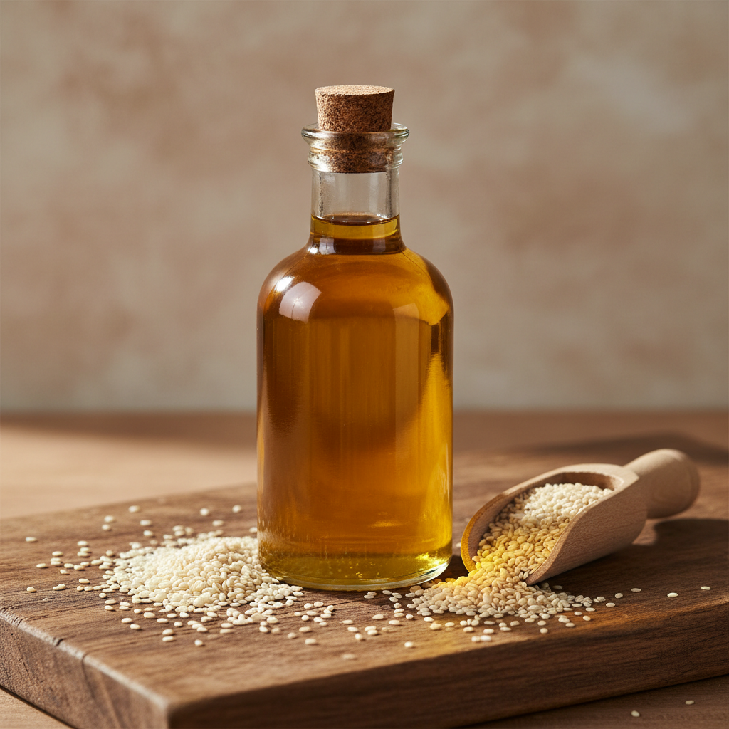 Wood Pressed Sesame oil / చెక్క గానుగ నువ్వుల నూనె